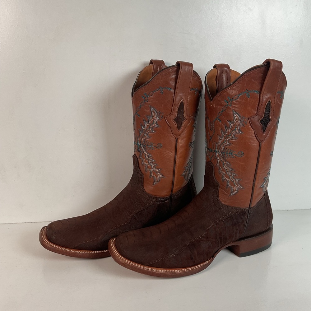 Lucchese for Resistol Ranch Sueded Ostrich Leg Cowgirl Boots | Women’s 9.5 B